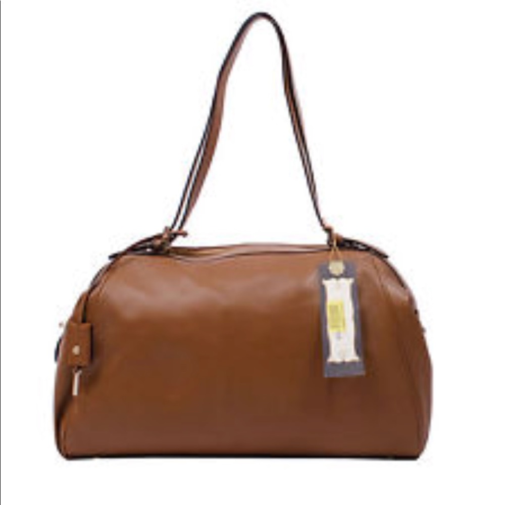 Tre Vero Handbag • Veneta Birch Brown Shoulder Bag
